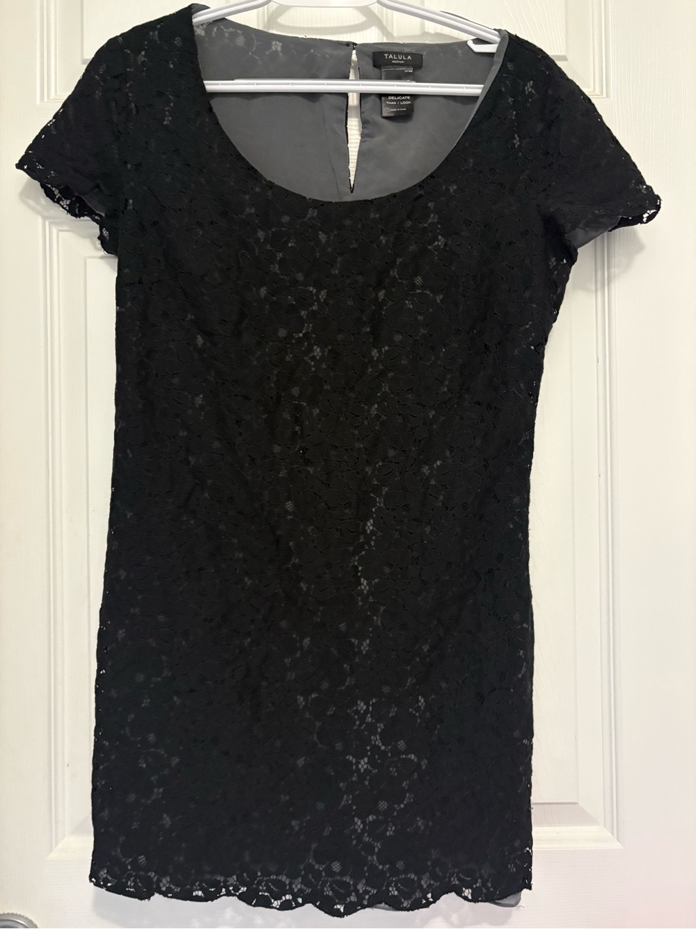Aritzia Talula black lace tunic tee/dress